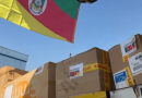 Avião com donativos e mais de 60 voluntários vindos de Portugal chega ao RS