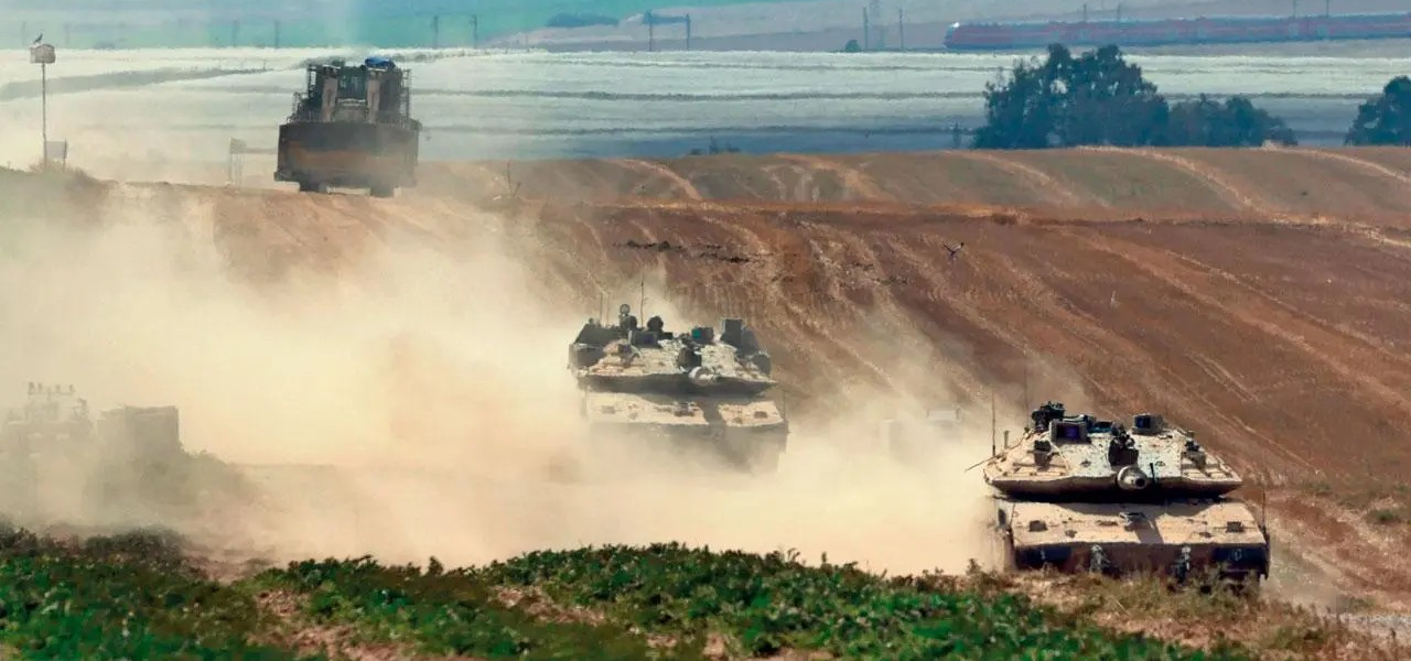 tanques de Israel em Rafah