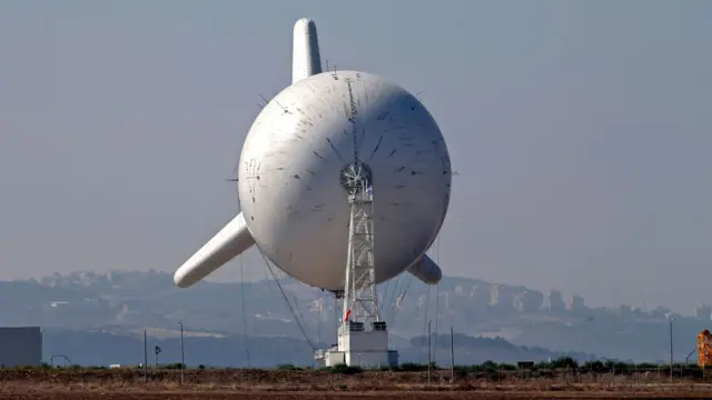 Balão de observação das FDI fotografado em 2021.