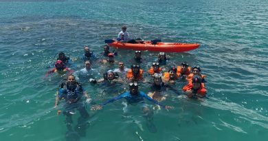 ONG Guajiru em parceria com Instituto Inpact faz retirada de rede de pesca fantasma em recifes de corais da Penha