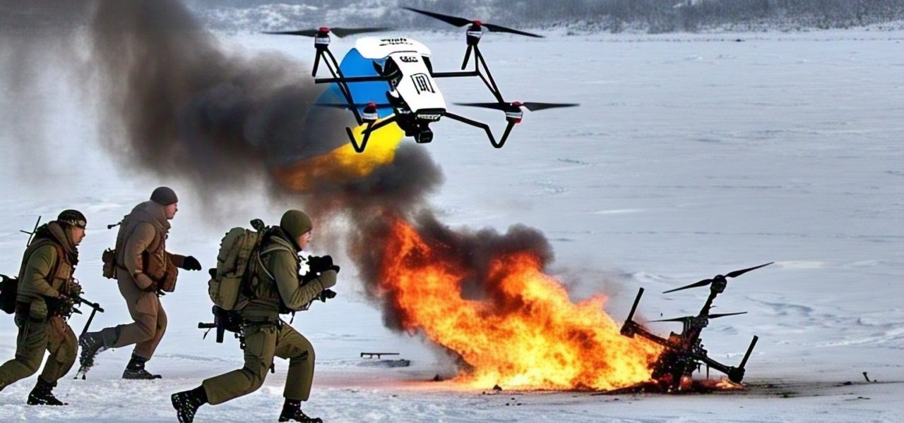 Guerra na Ucrânia entra em nova fase: drones lançam drones para atacar outros drones