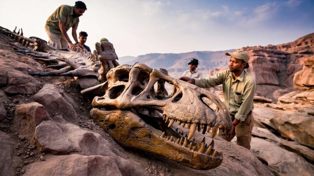 Nova espécie de dinossauro carnívoro na Índia revela elo evolutivo entre continentes Nova espécie de dinossauro carnívoro na Índia revela elo evolutivo entre continentes
