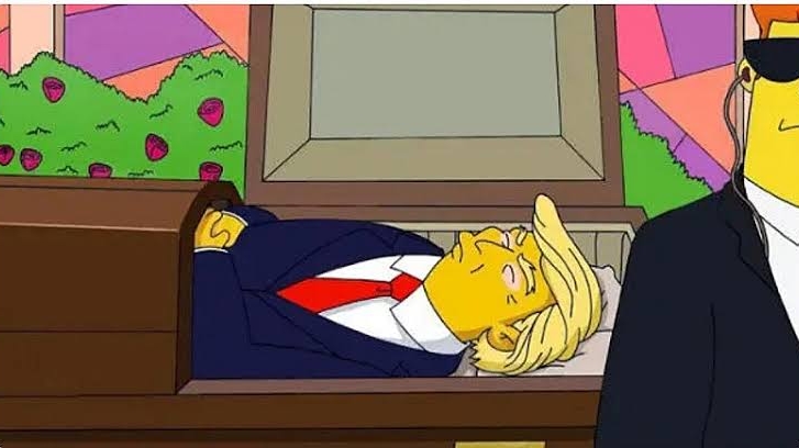 Boato sobre morte de Trump viraliza, impulsionado por suposta ‘previsão’ de Os Simpsons