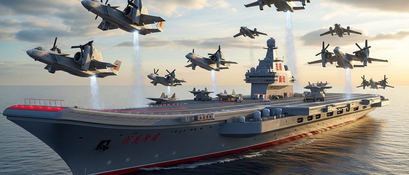 China revela drone a jato que transforma qualquer navio de guerra em um porta-aviões
