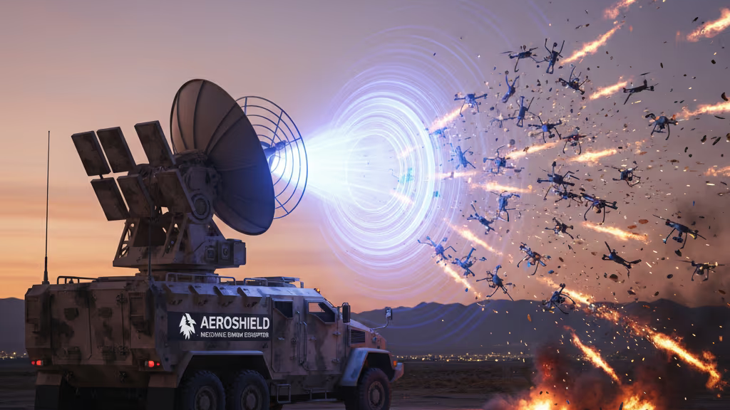 A Guerra do Futuro: Pentágono testa “muralha de micro-ondas” capaz de aniquilar enxames de drones instantaneamente