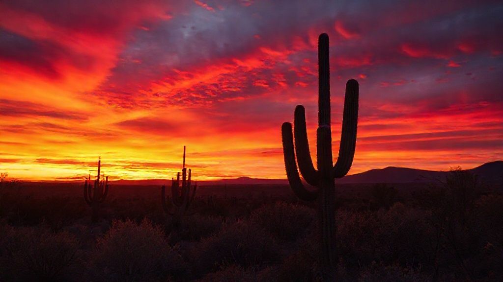 Sertão: Crepúsculo de Cores e Resiliência