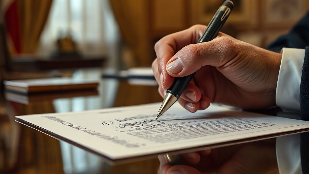 Trump Anuncia Anulação de Documentos de Biden Citando Uso de Autopen, Gerando Controvérsia Legal