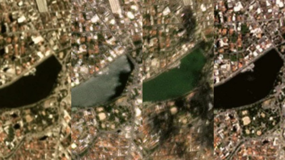 Mistério no Açude Velho: Imagens de satélite revelam a causa da morte de peixes