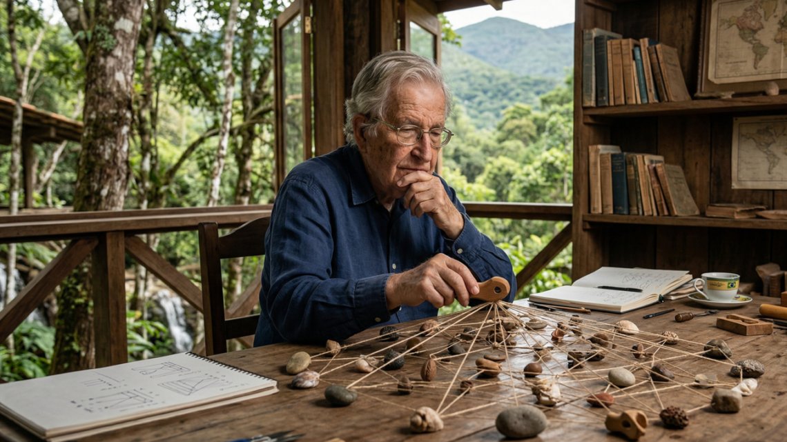 Chomsky: Linguagem não é só fala, é o motor do pensamento