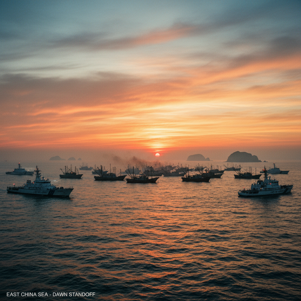 Frota pesqueira chinesa tensiona águas disputadas com o Japão