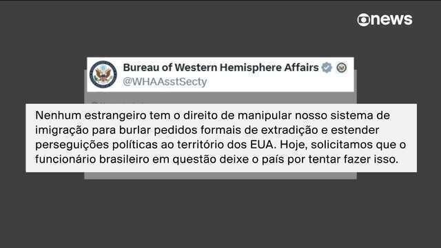 EUA expulsam delegado brasileiro ligado à prisão de Ramagem