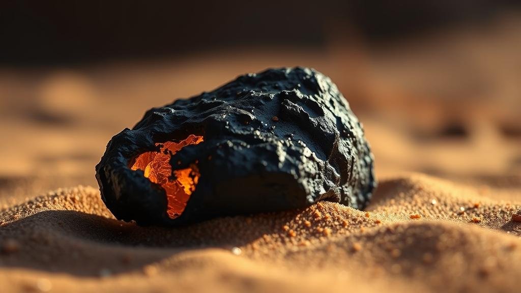 Segredos de 4,45 Bilhões de Anos em Pedra Escura comprada no mercado