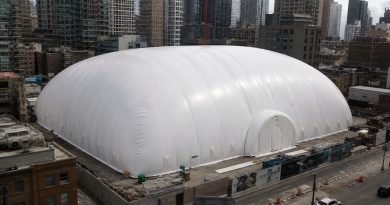 Bolhas brancas: China inova com domos infláveis em obras urbanas