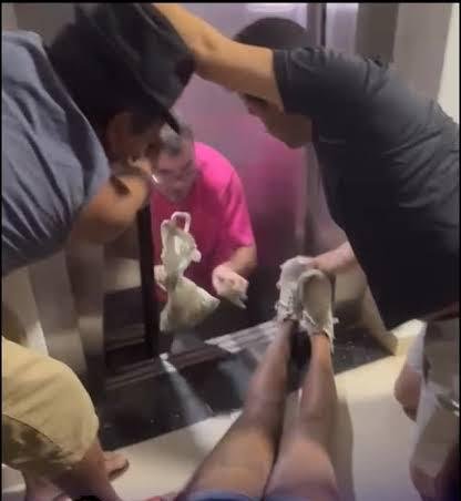 Mãe e filhos feridos em queda de elevador em João Pessoa