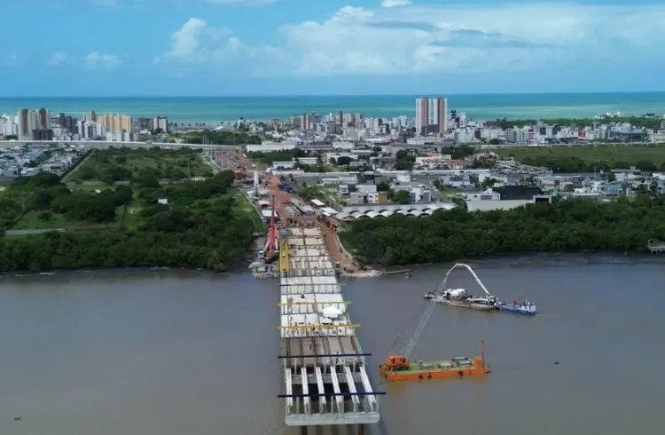 Ponte do Futuro na PB: Fundações prontas, obras avançam para 97%